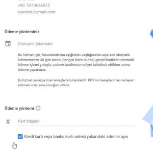 Google Cloud ücretsiz deneme kredi kartı bilgileri