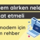 Modem Alırken Nelere Dikkat Etmeli