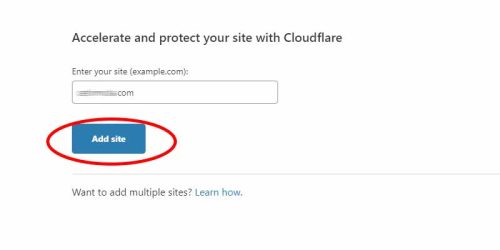 Cloudflare site ekleme